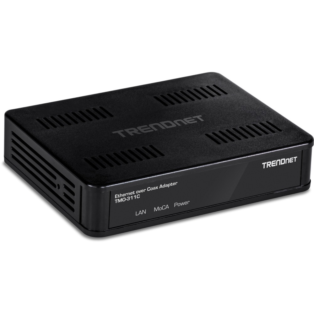 TRENDnet Ethernet Over Coax Adapter, Backward Compatible with MoCA 2.0, Gigabit LAN Port, Supports Net Throughput Up to 1Gbps MPN:TMO-311C