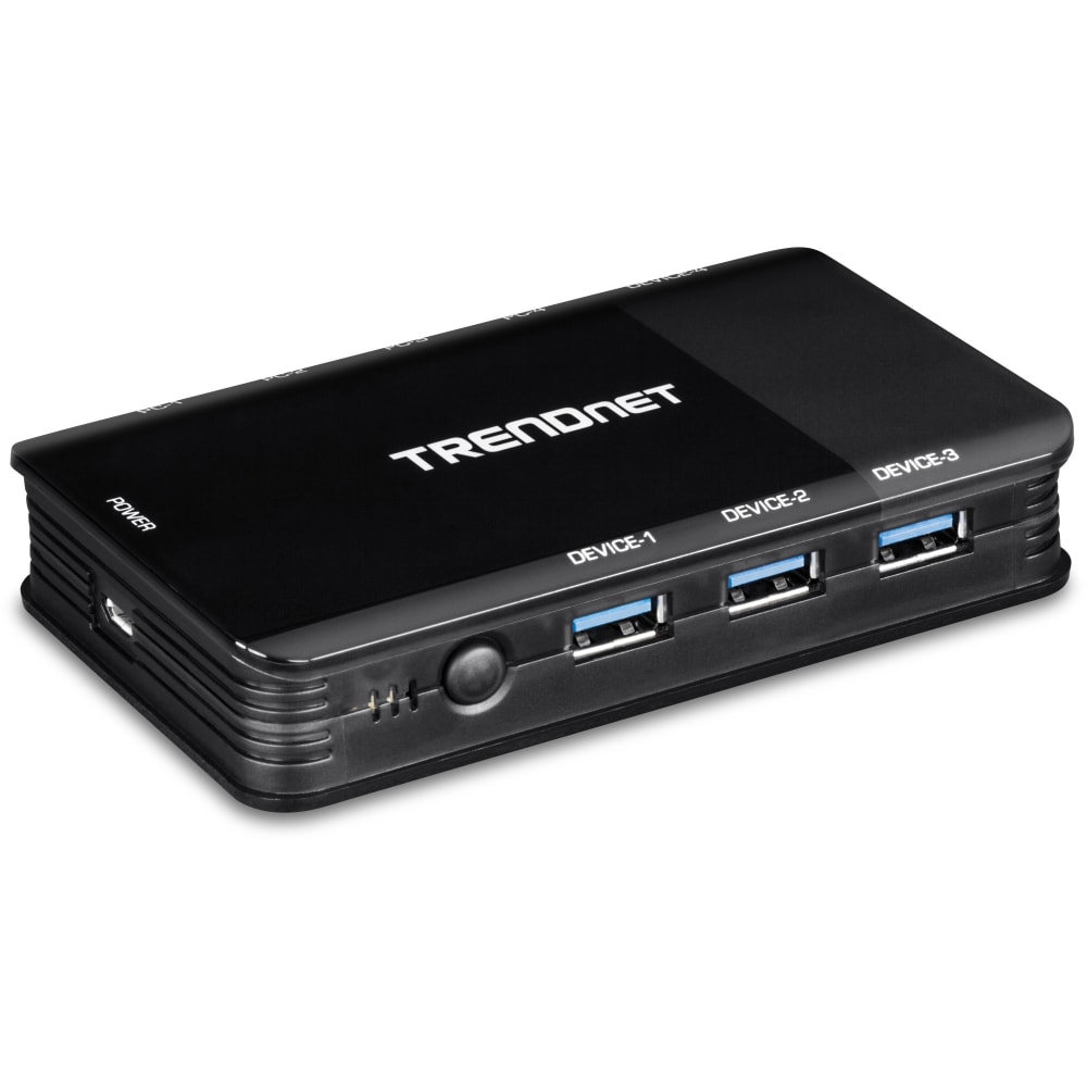 TRENDnet 4 Computer 4-Port USB 3.1 Sharing Switch, TK-U404, 4x USB 3.1 - TKU404 MPN:TK-U404
