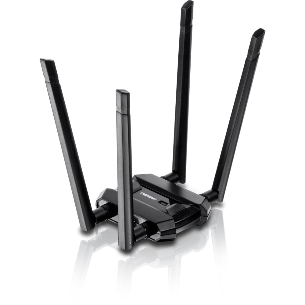TRENDnet AC1900 High Power Dual Band Wireless USB Adapter, TEW-809UB, Stream 4K HD Video, Windows-Mac OS Compatible, USB 3.0 to USB Type A, Black MPN:TEW-809UB