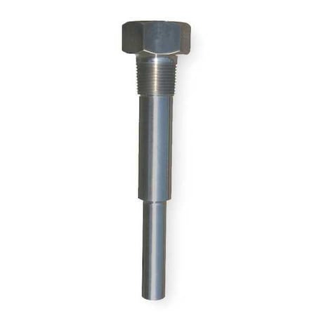Industrial Thermowell, 304SS, 1-1/4-18 MPN:3-4F5