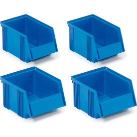 Treston Hang & Stack Bins For Mobile Panel Carts Assorted Size Blue Polypropylene SBS4-2