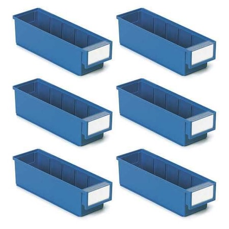 Hang & Stack Storage Bin, Red/Blue, 6 PK MPN:SBS6-3010-6