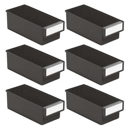 Hang & Stack Storage Bin, Black MPN:SBS6-3015-4ESD