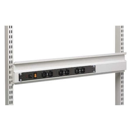 Outlet Strip, Bin Rail Mount, 6 Outlet(s) MPN:14-9114910
