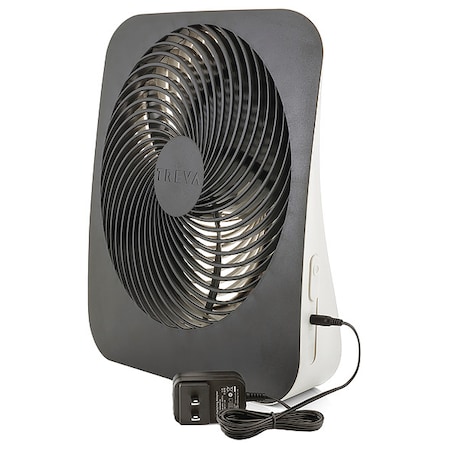 Compact Fan, 2 Speeds, Gray, AC Adapter MPN:FD10002A