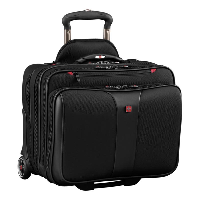 Wenger Patriot II Polyester Rolling 2-Piece Business Luggage Set, Black MPN:602685
