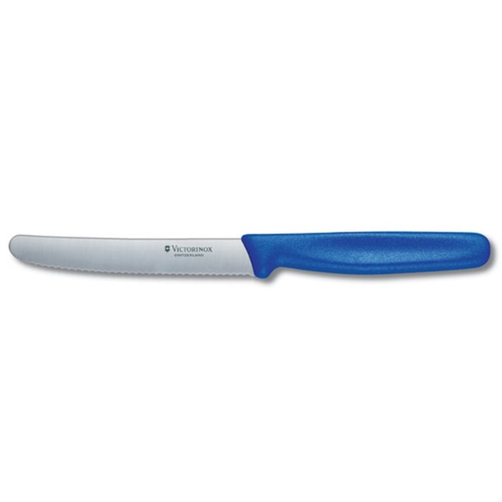 Victorinox Round Tip Steak Knife, 4-1/2in, Blue MPN:40553