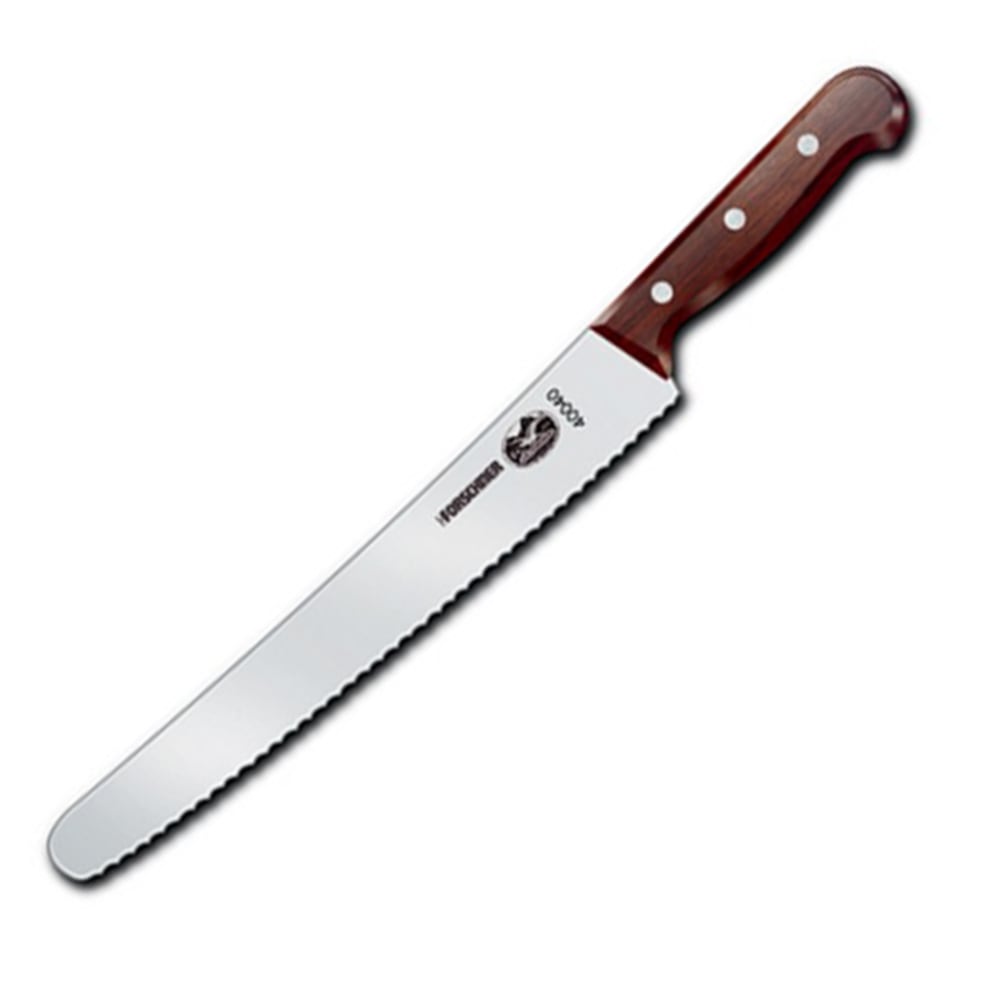 Victorinox Serrated Bread Knife, 10-1/4in, Wood Handle MPN:47040