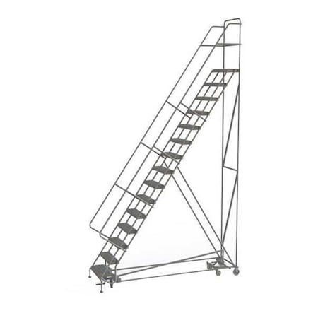 186 in H Steel All Direction Ladder, 15 Steps, 450 lb Load Capacity MPN:KDAD115246