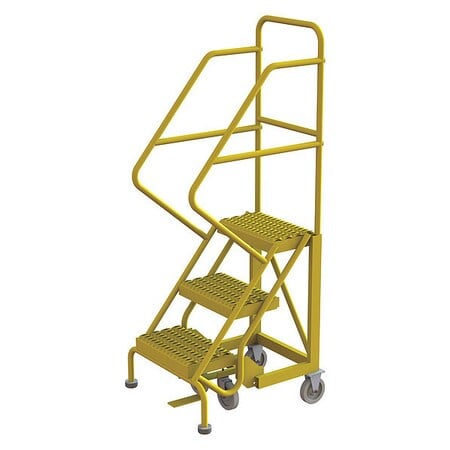 Rolling Ladder, Steel, Safety Angle, 3-Step MPN:KDEC103162-Y