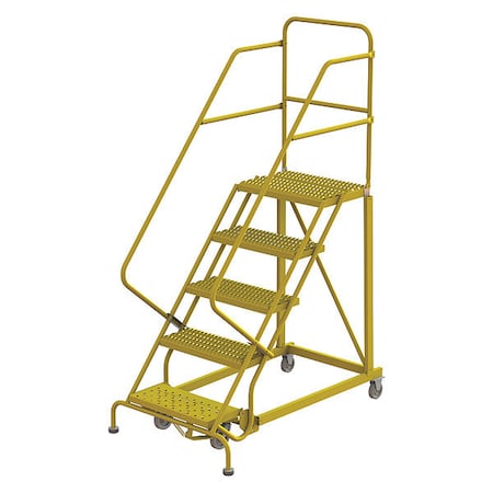 Rolling Ladder, Steel, Safety Angle, 5-Step MPN:KDEC105242-Y