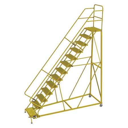 Rollng Ladder, Steel, Safety Angle, 13-Step MPN:KDEC113242-Y