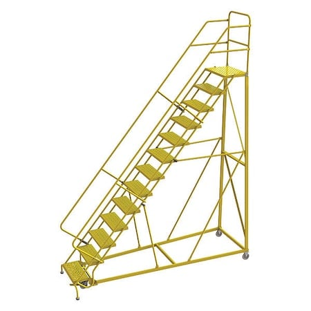 Rollng Ladder, Steel, Safety Angle, 13-Step MPN:KDEC113246-Y