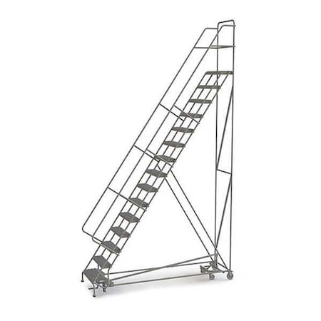 186 in H Steel All Direction Ladder, 15 Steps, 450 lb Load Capacity MPN:KDED115242