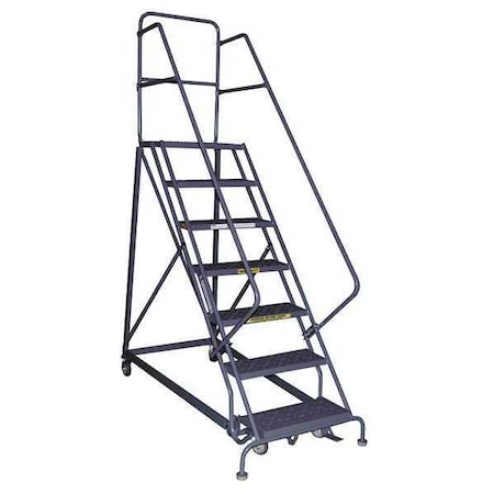 126 in H Steel Rolling Ladder, 9 Steps, 600 lb Load Capacity MPN:KDHS109246