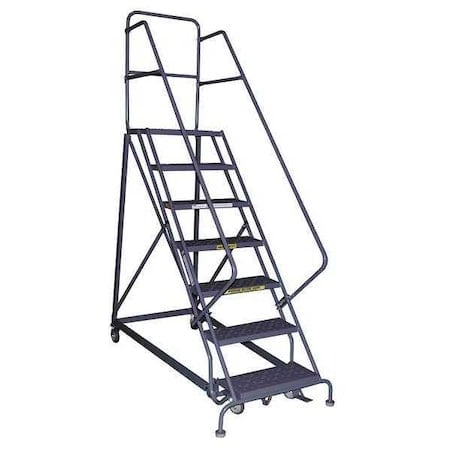 156 in H Steel Rolling Ladder, 12 Steps, 600 lb Load Capacity MPN:KDHS112246