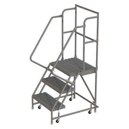 66 in H Steel Rolling Ladder, 3 Steps, 450 lb Load Capacity MPN:KDSR103162