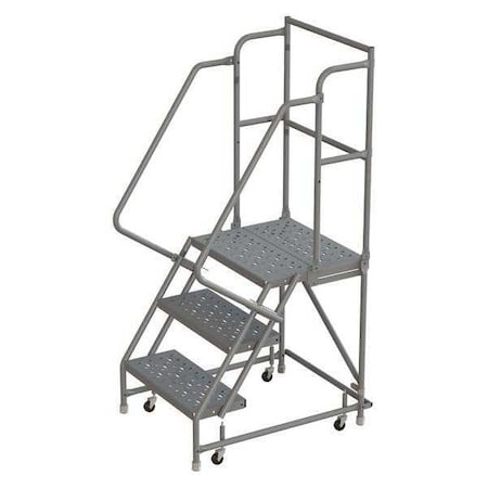 66 in H Steel Rolling Ladder, 3 Steps, 450 lb Load Capacity MPN:KDSR103166