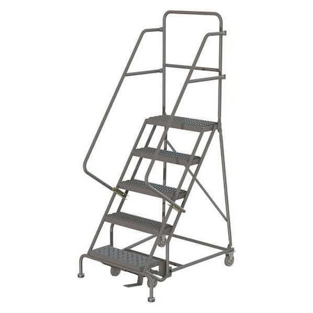 86 in H Steel Rolling Ladder, 5 Steps, 450 lb Load Capacity MPN:KDSR105162