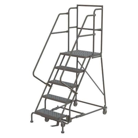 86 in H Steel Rolling Ladder, 5 Steps, 450 lb Load Capacity MPN:KDSR105166-D3