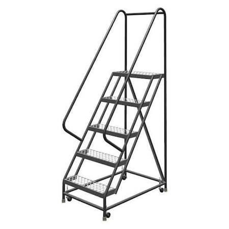 86 in H Steel Rolling Ladder, 5 Steps, 450 lb Load Capacity MPN:KDSR105242