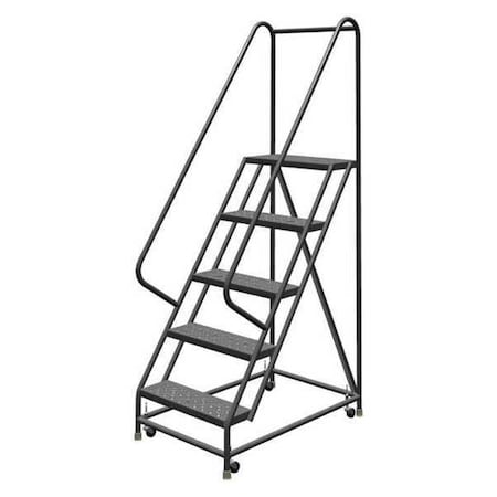 86 in H Steel Rolling Ladder, 5 Steps, 450 lb Load Capacity MPN:KDSR105246