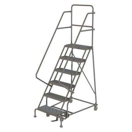 96 in H Steel Rolling Ladder, 6 Steps, 450 lb Load Capacity MPN:KDSR106162