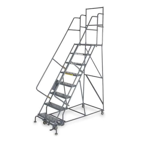 96 in H Steel Rolling Ladder, 6 Steps, 450 lb Load Capacity MPN:KDSR106242-D2