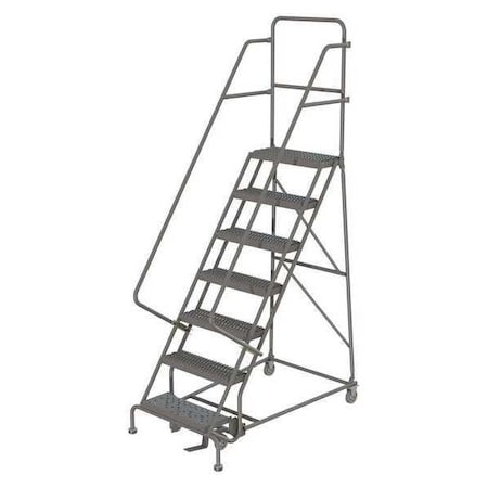 106 in H Steel Rolling Ladder, 7 Steps, 450 lb Load Capacity MPN:KDSR107162