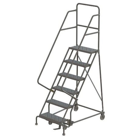 106 in H Steel Rolling Ladder, 7 Steps, 450 lb Load Capacity MPN:KDSR107242