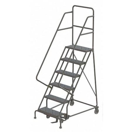 106 in H Steel Rolling Ladder, 7 Steps, 450 lb Load Capacity MPN:KDSR107246