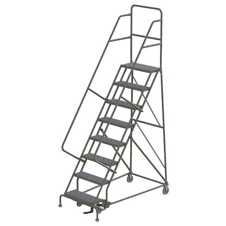 116 in H Steel Rolling Ladder, 8 Steps, 450 lb Load Capacity MPN:KDSR108242