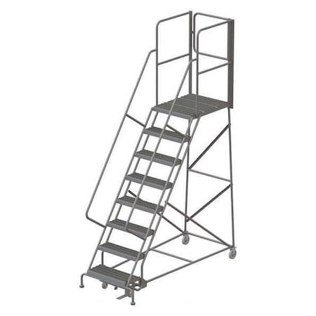 122 in H Steel Rolling Ladder, 8 Steps, 450 lb Load Capacity MPN:KDSR108242-XR