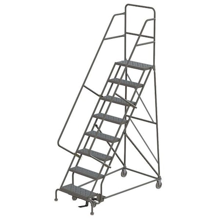 116 in H Steel Rolling Ladder, 8 Steps, 450 lb Load Capacity MPN:KDSR108246