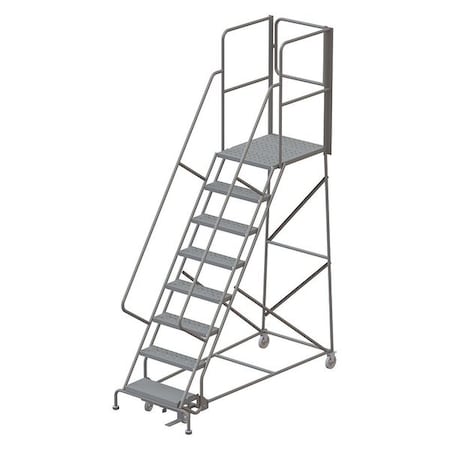122 in H Steel Rolling Ladder, 8 Steps, 450 lb Load Capacity MPN:KDSR108246-XR