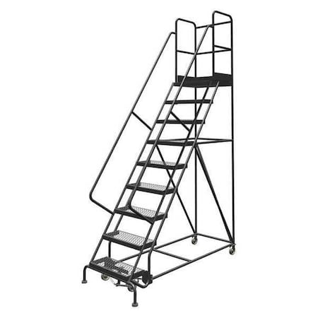 126 in H Steel Rolling Ladder, 9 Steps, 450 lb Load Capacity MPN:KDSR109242-D3