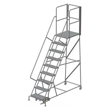 132 in H Steel Rolling Ladder, 9 Steps, 450 lb Load Capacity MPN:KDSR109246-XR
