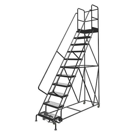 146 in H Steel Rolling Ladder, 11 Steps, 450 lb Load Capacity MPN:KDSR111242-D3