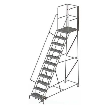 152 in H Steel Rolling Ladder, 11 Steps, 450 lb Load Capacity MPN:KDSR111242-XR