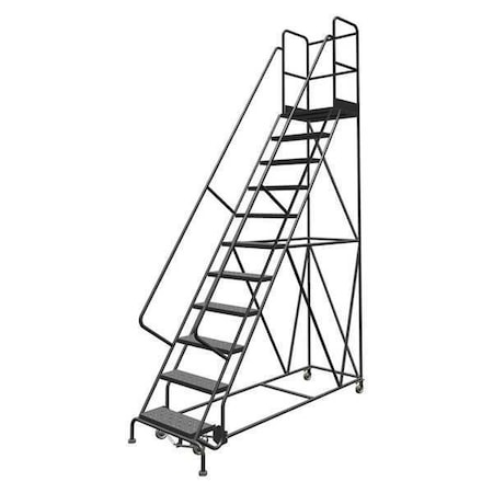 146 in H Steel Rolling Ladder, 11 Steps, 450 lb Load Capacity MPN:KDSR111246-D3