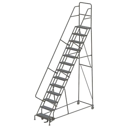 166 in H Steel Rolling Ladder, 13 Steps, 450 lb Load Capacity MPN:KDSR113246