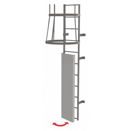 Ladder, Fixed, Steel, Guard Door MPN:OPFS03