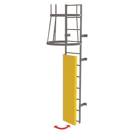 Ladder, Fixed, Steel, Guard Door MPN:OPFS03-Y