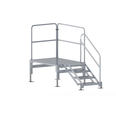 Stair Unit, Alum, 3 to 4 Steps, 1000 lb Cap MPN:TAVSM34-AS