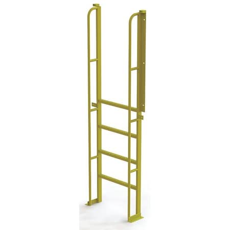 92 in Overall H, Ladder, Steel, 5 Steps, Yellow Powder Coated Finish, 1, 000 lb Load Capacity MPN:UCL9005246