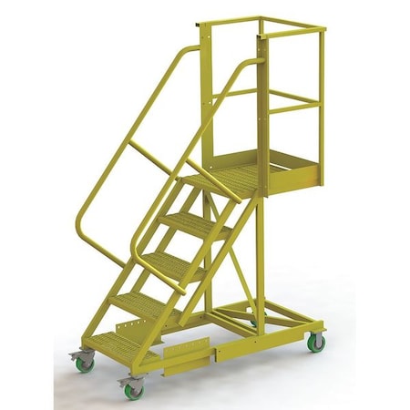 92 in H Steel Cantilever Rolling Ladder, 5 Steps, 300 lb Load Capacity MPN:UCS500520242