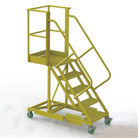 92 in H Steel Cantilever Rolling Ladder, 5 Steps, 300 lb Load Capacity MPN:UCS500520246