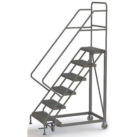 96 in H Steel Configurable Rolling Ladder, 6 Steps, 450 lb Load Capacity MPN:UKDEC106242