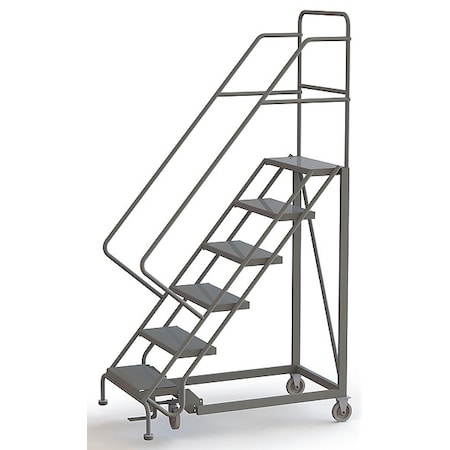 96 in H Steel Configurable Rolling Ladder, 6 Steps, 450 lb Load Capacity MPN:UKDEC106246