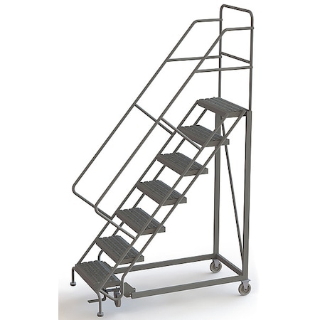 106 in H Steel Configurable Rolling Ladder, 7 Steps, 450 lb Load Capacity MPN:UKDEC107242